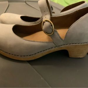 Dansko Grey Nubuck Clog Ankle Shoe Closed Toe 40